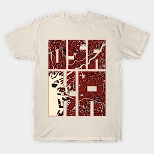 Osaka, Japan City Map Typography - Vector T-Shirt